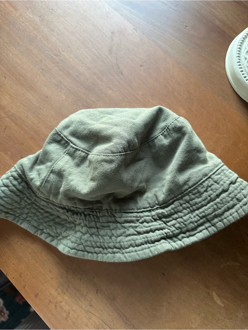 Cooperative Olive Green Quilted Cotton Bucket Hat